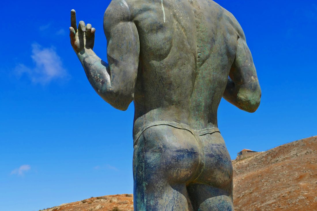 Bronzestatue - Guanchenkönig
